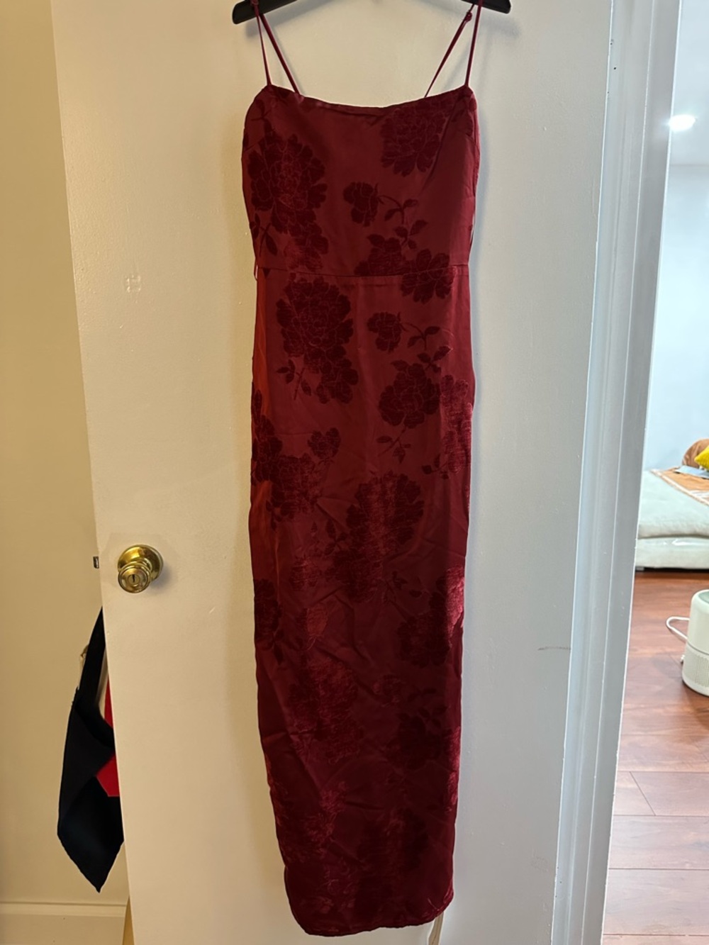 Reformation Frankie Red Scarlet Floral Dress - Picture 5 of 8